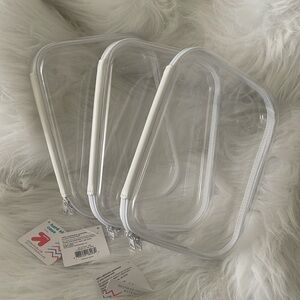 Target White Clear Hard Pencil Case